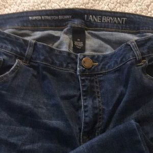 Super skinny stretch jeans.